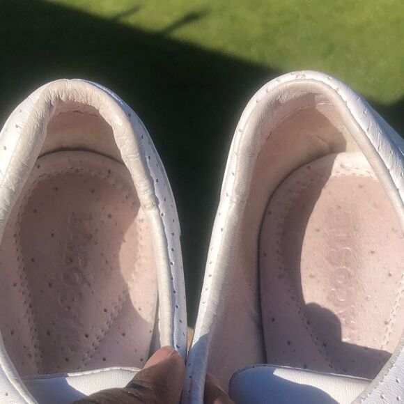 Lacoste Illusion white slip on casual athletic sneakers size 5 - Picture 6 of 12